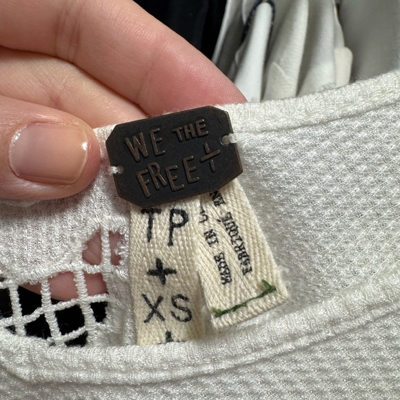 We The Free White Long Sleeve Knit Top - Picture 3 of 4
